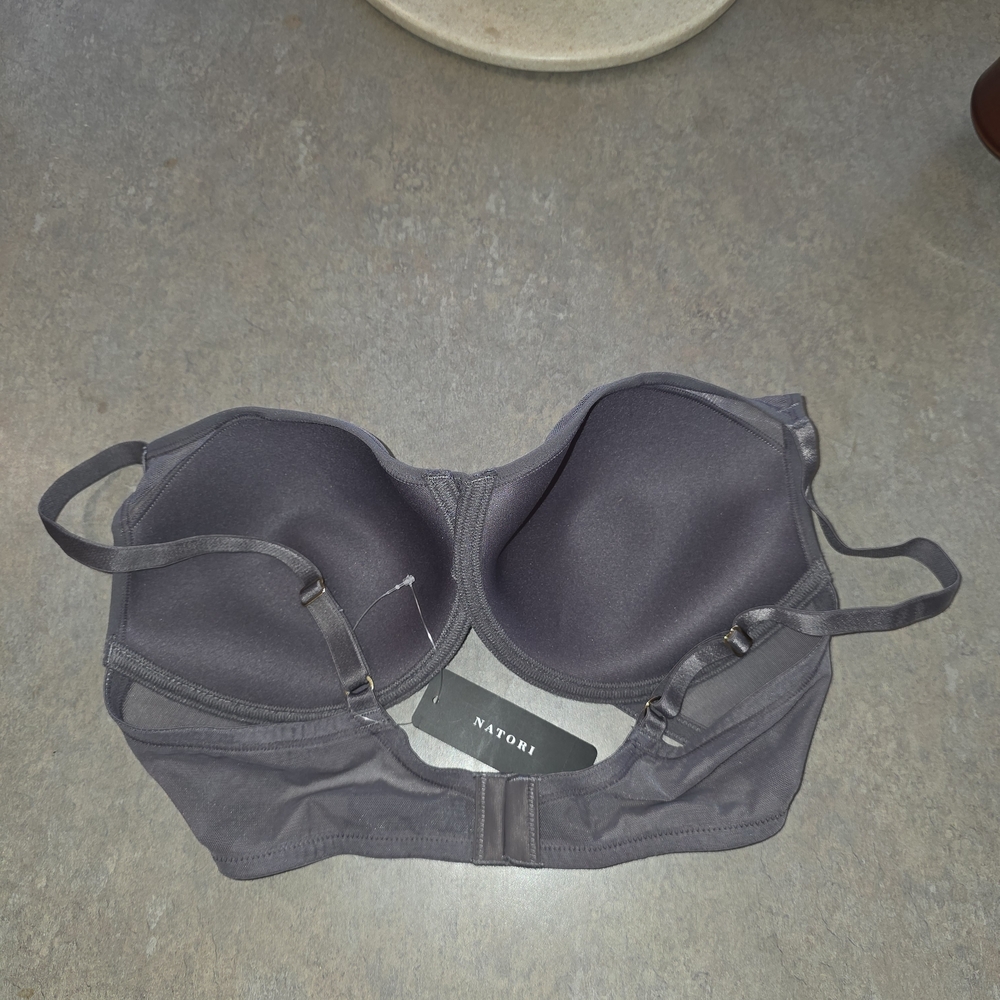 NEW NWT Natori 36D Highlight Bra Gunmetal Grey - Picture 2 of 3